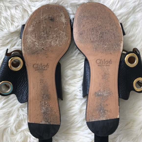 Chloe black leather sandal - Picture 7 of 8